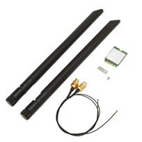 WiFi Card, WIFI6E5374M Wireless Card 5G Dual Band NGFFBT5.2 M2 Interface Wireless Network Adapter, for Win10, Win11, Linux, Chrome OS, with 2