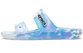 Crocs Classic Clog Marble Beach Unisex White Blue Slippers 'White Blue' 207701-1FK 42-43