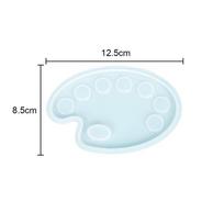 Silicone world Epoxy Resin Mold DIY Paint Drawing Board Silicone Mold Color Palette Mold DIY Resin Jewelry Making Tool Tray