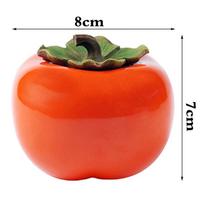 Persimmon Teapot Household Ceramic Spice Storage Tank Pottery Jar Seasoning