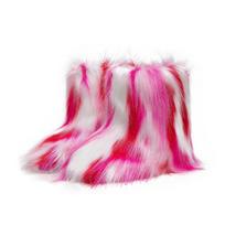 Autumn/Winter Kids' Fur Snow Boots - Girls' Plush Princess or Boys' Fashion Short Boots 29 ruda
