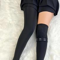 Plus Size Non Slip Silicone Warm Plush Lined Over The Knee Socks Women JK Style Thigh High Autumn Winter Stockings One Size