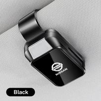 Magnetic Car Visor Sunglasses Holder Clip Eyeglasses Hanger For Nissan X-trail Qashqai X J10 J11 Trail Tiida Sentra Juke Patrol
