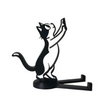 Durable Plastic Cute Cat Desktop Phone Stand, Creative Cartoon Detachable Holder, Universal Hands-Free Desk Organizer Decor