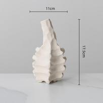 Ceramic Vase Skeletal Lines Irregular Geometry Modeling Flower Vase Ceramic Handicraft Home Decoration Accessories