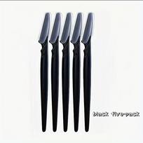 5Pcs Black Multi Purpose Eyebrow Shaver Set Gentle Facial Hair Trimmer Easy Grooming and Shaping Kit Smooth Skin