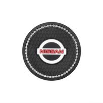 For Nissan Note Juke Rogue Maxima Sentra Nismo 1/2pcs Car Anti-slip Water Cup Pad Diamond Coaster Water Cup Holder Center Cover