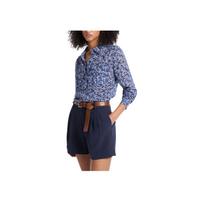 Michael Kors MmK Ss24 Printed Lapel Single-Breasted Long Sleeve Shirt Women shirts Dark-Blue MF440OWF4Q-419 S