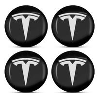 4Pcs 56/60mm Car Wheel Center Hub Caps Sticker Emblem for Tesla Cybertruck 2021 Y Juguete Model 3 2022 Y X S Cc3 Accessories