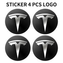 4PCS Tesla Wheel Center Cap Logo Cover Hub Cap Set for Model 3 Y S X, Replacement Rim Badge Emblem Cover, ABS Decorative TESLA&2017-2026&Model3 Y S X