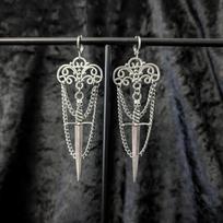 Punk Goth Sword Dangle Drop Earrings For Women Y2K Hip Hop Rock Party Jewelry Fashion Trendy Accessories