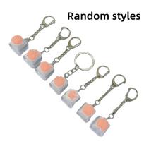Soft Silicone Keyboard Key Fidget Keychain Decompression DIY Keycaps Keyboard Key Toy Finger Keyboard Cap Keychain Stress Relief