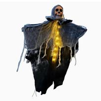 New Glowing Hanging Ghost Skull Realistic Courtyard Ghost Ornament Halloween Decoration Horror Party Props Garden