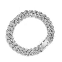 Men's Hip Hop Diamond Cuban Link Chain - Trendy Street Style Clavicle Necklace for Couples
