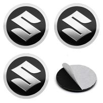 4Pcs 54mm 56mm 60mm Car Wheel Center Hub Caps S Logo Badge Rim Cover Emblem For Suzuki Swift Jimny Vitara Baleno SX4 Accessories
