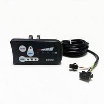 36V/48V S800 LED Display Panel for Headlight Control, 6KM Cruise Control, Battery level display for E-Bike Scooter, 5+2 Wire