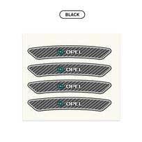4Pcs Car Wheel Hub Rim Stickers Carbon Fiber Decals For Opel Meriva Corsa Astra Vivaro Signum Insignia Mokka Adam Combo Junior For Opel
