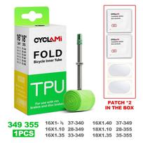 CYCLAMI TPU Folding Bike Inner Tube FV 60mm 20  406 451 16  349 18  355 Bicycle Tire pneu French valve Fold Tyre Repair Tool 349 355 16 18 inch