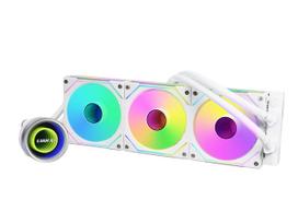 LIANLI Water Cooling Kit [Galahad] Series Galahad II Trinity 360 SL-INF White 27mm Thick Radiator with Linked Cooling Fan [UNI FAN SL-INFINTY] -