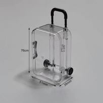 1PC Mini Luggage Storage Box Cute Clear Suitcase Candy Box Creative Wedding Candy Box Small Trolley Case Jewellery Organiser