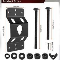 Upgraded Design Wall Mount Spare Tire Bracket Easy Installation Spare Tire Holder  For Garage