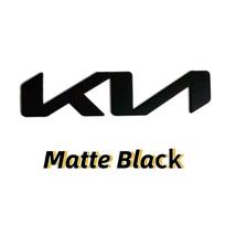ABS Car Front Hood Rear Tail Trunk Emblem Badge Sticker for KIA KN K3 K5 KX5 K7 KX3 Sportage Sorento Ceed Rio Soul Forte Optima 13x3.4cm matinė juoda spalva