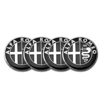 for 56mm Car Wheel Center Hub Caps Stickers Auto Decoration Accessories For Alfa Romeo Giulietta GT 159 147 156 Mito Brera 56mm&For Alfa Romeo