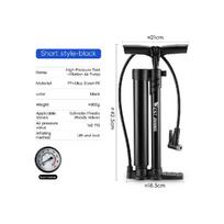 WEST BIKING High-Pressure Fast-Inflation Air Pump 160PSI High-Pressure Bicycle Pump MultiValve Compatible Air Hose Tire Inflator