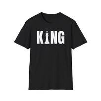 King Chess Graphic T-Shirt, Unisex Tee for Game Lovers, Funny Gift, Casual 4XL