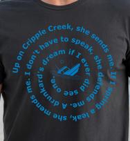 The Band Inspired Lyrics Tee, Classic Rock T-Shirt, Up On Cripple Creek 3XL