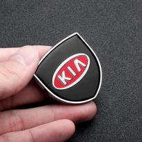Car Styling 3D Metal Emblem Body Trunk Decor Badge Sticker For KIA Sportage Ceed Sorento Cerato Picanto Rio Soul Niro K5 Optima 1PC juoda