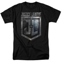 Justice League Movie Shield Logo DC Comics Licensed  Children's T-shirt 100