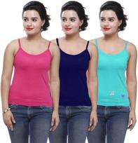 Women Cotton Plain Tank Top Summer Sleeveless Camisole with Adjustable Straps S