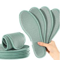 3AnGnI Men's Mugwort Anti-Odor Sweat-Absorbing Insoles (6-Pair Pack) 41