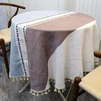 Staltiesė Apvali staltiesė su kutu Namų tekstilės šiaurietiško stiliaus virtuvės vandeniui atspari stalo danga Modernus namų dekoras 70x70cm