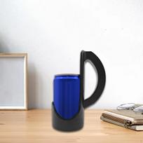 Can Holder with Handle Cup Holder, Easy Clean, Lightweight for 12oz Standard Can, Beverage Grip juoda