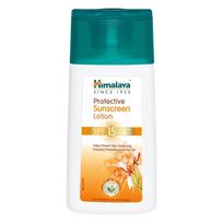Himalaya Herbals Protective Sunscreen Lotion SPF 15 | UVA & UVB Protection | Nourishing Daily Moisturizer with Aloe Vera | For All Skin Types | 50ml