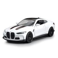 1/36 BMW M4 CSL G82 Sedan Toy Car Miniature Model RMZ CiTY Free Wheels Pull Back Diecast Alloy Collection Gift for Children Boy