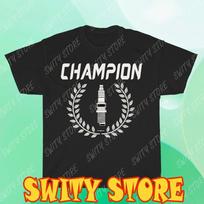 NEW Champion Spark Plugs Logo Men's T-Shirt Funny Size S to 5XL XL