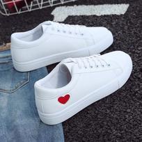 Women Sneaker Breathable Students Casual Shoes Sports for Girl Flat Mesh White Shoes Vulcanize Desginer 2024 39 raudona