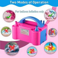 Double Nozzle Electric Balloon Inflation Pump, 600W Portable Balloon Pump for All Balloon Arch Party Birthday Wedding Decoration US Plug