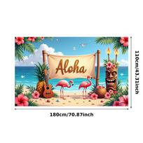 Sea Theme Banner Ukulele Flamingo Banner Luau Decoration Sea S Aloha Banner For Vacation Theme Beach Party Luau Event