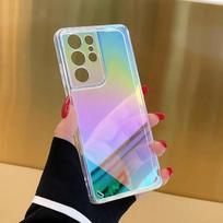 Laser Gradient Case for Samsung Galaxy S25 Edg A56 A36 A26 A16 A06 A55 A35 A15 A54 A34 A24 A14 5G A73 Shockproof Soft TPU Cover for Galaxy S25 Edg