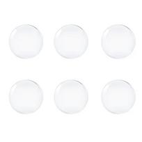 6pcs Door Knob Wall Shield Transparent Round Soft Rubber Door Stopper Mute Stickers Wall Protector Door Handle Bumper Pad 6pcs