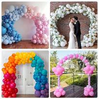 1pc Balloon Arch, Innovation Large Sturdy Balloon Arch Kit,Tall Adjustable Balloon Arch Stand with Water Fillable Bases, Manual Uniform size juoda