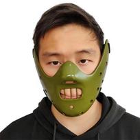 Hannibal Masks Horror Hannibal Scary Resin Lecter The Silence of The Lambs Masquerade Cosplay Party Halloween Mask 3 Colors žalia