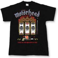 Motorhead Slots Grupės Logotipo Marškinėliai S juoda