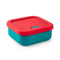 Silikoninė Bento dėžutė, nepralaidus pietų konteineris, be BPA, daugkartinio naudojimo maisto laikymo indai, 400 ml talpos, iškylos, lauko pietų dėžutė