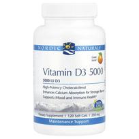 Nordic Naturals, Vitamin D3 5000, Orange, 5,000IU, 120 softgels