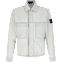 Stone Island logotipas Nematomas sagas Ilgomis rankovėmis Džinsinė striukė Vyriškos striukės L1S144100006S00J9-VJ203 M